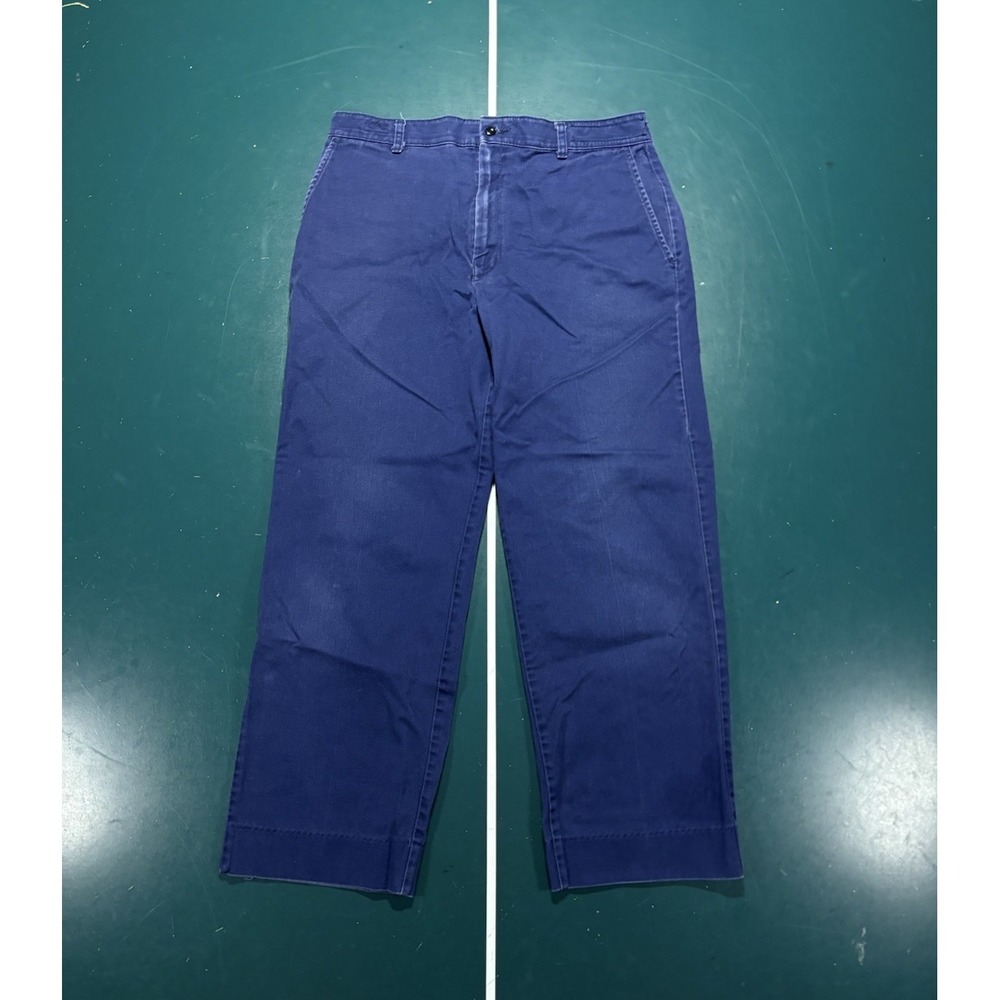 Vintage RED Kap Work Pants Men 32 Faded Navy Blue Trousers Straight Leg Workwear